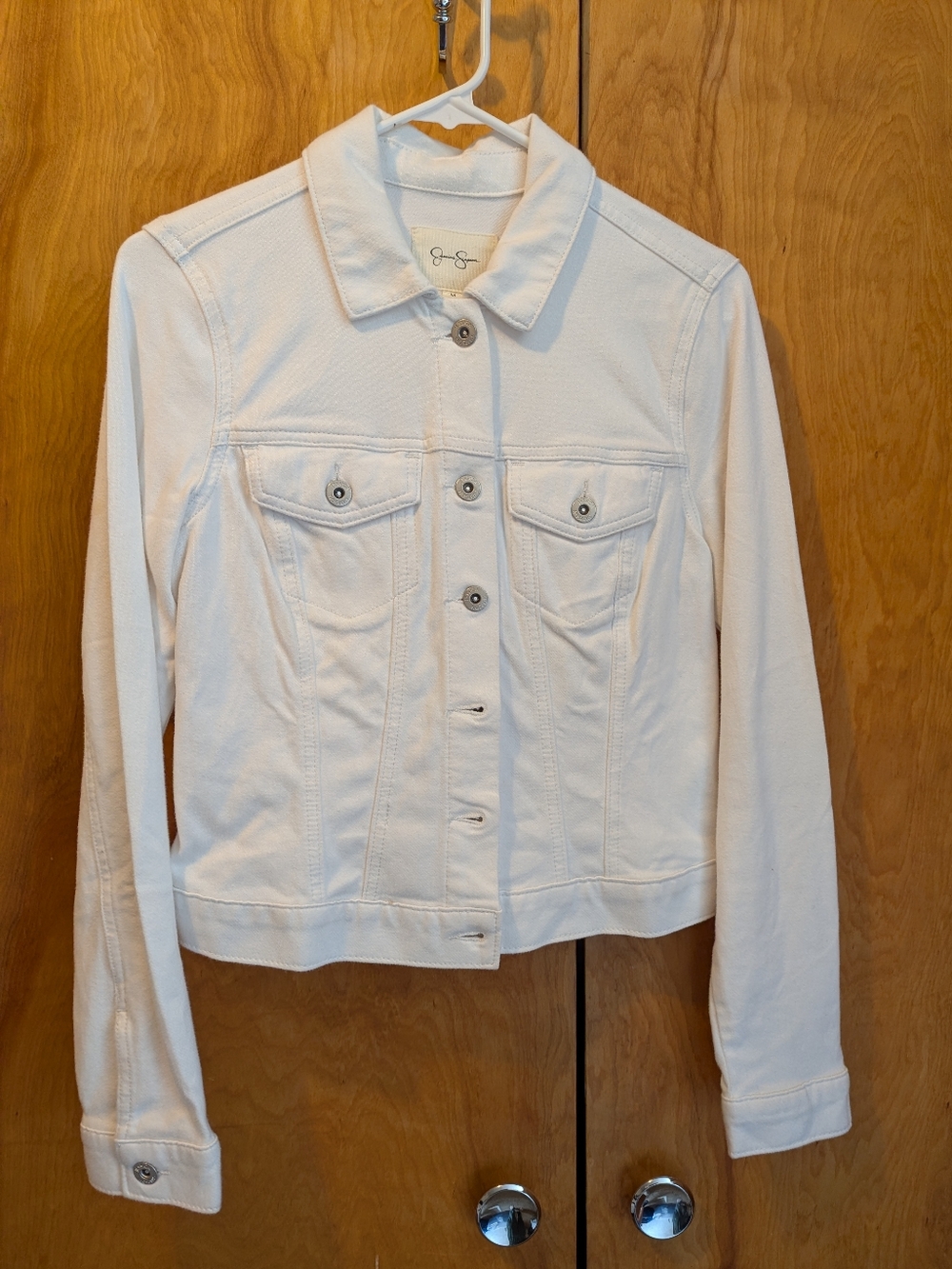 Jessica Simpson Cream Denim Jacket